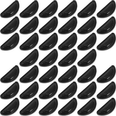 40Pcs Black Silicone Eyeglass Nose Pads Adhesive Non-Slip Soft Cushion D-Shape Airbag Design for Glasses and Sunglasses Nose Bridge SupportProfessional and Attractive