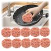 10 Pack Copper Scrubber, Heavy Duty Non Scratch Reusable Cleaning Sponge for Stainless Steel Cast Iron Grill Cleaning view 4