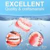 Soft and Secure Mouldable Denture Set for Upper and Lower Jaws Silicone Lining, Adjustable Fit, Non-irritating, Comfortable for Long-Term Use, Easy to Clean (2pcs) view 4