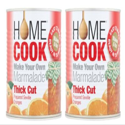 Home Cook Make Your Own Thick Cut Marmalade, Prepared Seville Oranges, Pack of 2