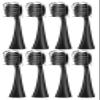8pcs Electric Toothbrush Heads,Compatible for Seago SG-540 Replacement Toothbrush Heads,Cleaning Deep Tooth Gaps Suitable(8BLACK)