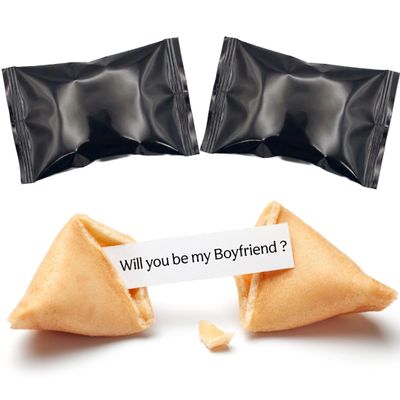2 Pack Will You Be My Boyfriend Fortune Cookies | Boyfriend Valentines | Romantic Gifts For Him | Long Distance Relationship Gifts | Anniversary Card Alternative | Vegan & UK Baked