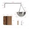 BildeeMait Sauna for Essential Oil Bowl with Swinging Arm, 200ml for Stainless Steel Aromatherapy Cup, Cedar Wood Accents, Heat Resistant Diffuser Rocks, 12cm view 2