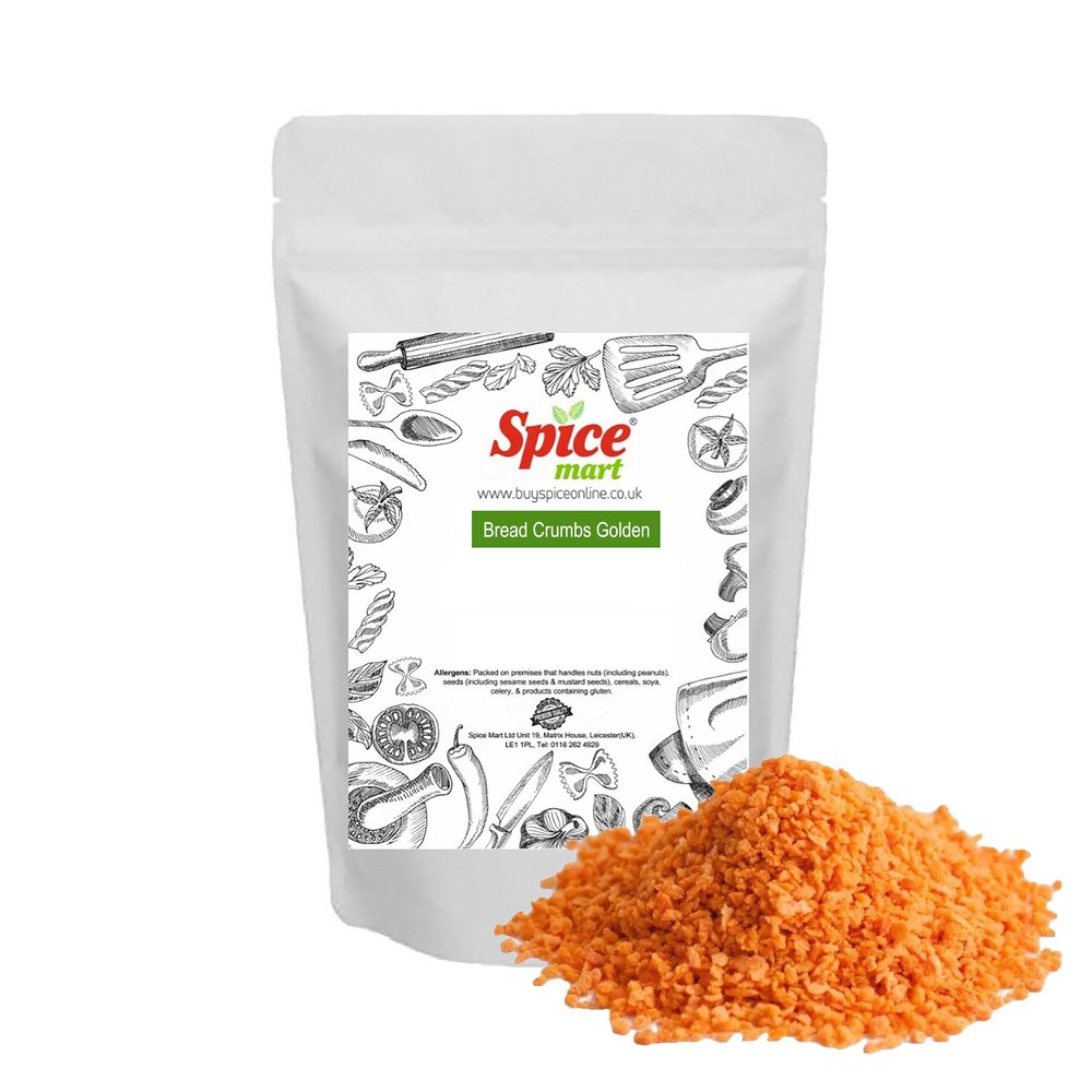 Breadcrumbs Orange | Golden Premium Quality Free UK P&P by Spice Mart (2000 Grams)