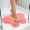 Silicone Foot Scrubber for Shower - with Non-Slip Suction Cups Silicone Scrubbing Pad | Back Scrubber for Shower | for Women Men Scrubbing Cleaning view 2