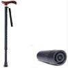 Adult Crutches, Adult Aluminum Alloy Crutches Adjustable 67-90cm Maple Handle Push Button Multicolor(Black) view 1
