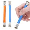 Elprico Double Head AntiStatic Brush Safe Hard Cleaning Motherboard 2Pcs Brush, Orange Blue Brushes, 5.7in Ergonomic Design Lightweight Suitable for Mobile Phone Computer Repair Cleaning view 3