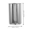 EXAOMBLE Metal Hanging Stainless Steel Bucket 1000Ml with Holder for Home Use in Colon Cleansing Suitable for Men and Women view 2