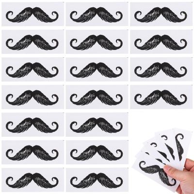 Abaodam 50pcs Nose Hair Depilation Stickers Beard Styling Hair Removal Stickers for Mustache Beard Removal Depilation Supplies