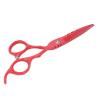 6 Inch Stainless Steel Beard Trimming Scissors, Barber Hair Cutting Shears, Precision Hand Sharpened Blades with Adjustable Tension Screw for Home Salon Use (Pink) view 2
