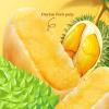Rich durian cake, durian filled mung bean cake 300g/bag, classic fruit Dim sum, Chinese flowing fruit mooncakes, sweet pastries, instant meal, substitute breakfast, desserts, sweets snacks (4 bags) view 3