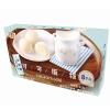 Chocolate mochi, matcha strawberry mango milk flavored mochi 8pcs/box, instant sweet rice dumpling, traditional glutinous rice cake, handmade pastry, dessert snack gift pack (Milk,3 boxes) view 2
