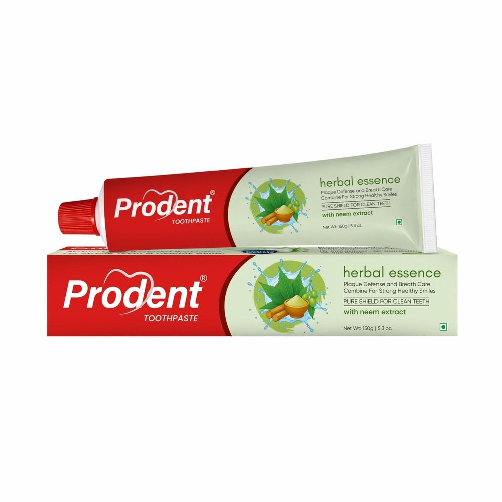 Neem Toothpaste for Germ Protection & Bad Breath Control | Strong Teeth & Healthy Gums with Mint & Aloe Vera | Anti-Cavity Fluoride Herbal Toothpaste | Oral Care | 150 g