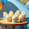 10 Pcs Happy Father'S Day Cupcake Toppers, Father'S Day Decorations, Dad Gold Acrylic Cupcake Toppers for DadBirthdays And Celebrations Baking Dessert Decorations 5cm/2inch view 4