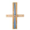 15 Minute Hourglass Timer for Sauna and Wellness Spaces Built with Heat Stable Wood Components and Transparent Glass (blue) view 3