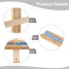 15 Minute Hourglass Timer for Sauna and Wellness Spaces Built with Heat Stable Wood Components and Transparent Glass (blue) view 4