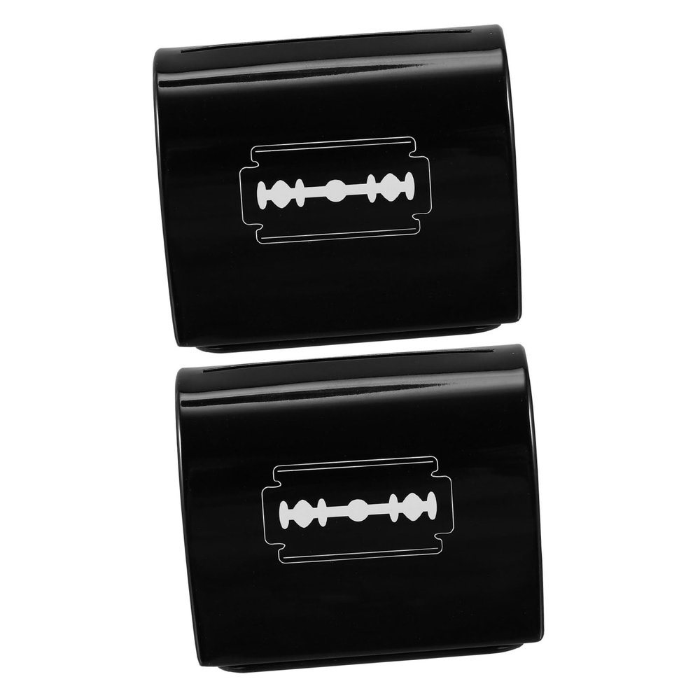 WRITWAA Disposal Case Used 2pcs Lightweight Iron Storage Container for Suitable for Barber Shop Case