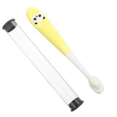 PATKAW Panda Toothbrush Soft Bristles for Boys and Girls Years Old Cute Cartoon Manual Brush Storage Bucket for Oral Cleaning