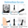Electric Enema Douche for Men & Women, 20oz Large Capacity Personal Cleansing Device with 360 Rotatable Nozzle, Remote Control, Anti-Reflux Food-Grade Silicone (Black) view 3