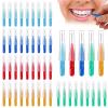 Interdental Brushes 50 Pcs 3 mm Multicolor Tooth Picks Flossing Gap Cleaning Brushes for Teeth and Daily Oral Care view 1