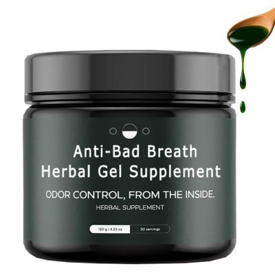 2026 New Anti-Bad Breath Herbal Gel Supplement, Body & Breath Odor Control from the Inside Internal Natural Herbal Deodorant Gel with Parsley and Chlorophyll, Balances Oral & Gut (1pcs)