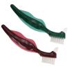 DRESSOOS Double-Headed Denture Cleaning Brush 2Pcs Firm Bristles Oral Appliance Cleaner for Seniors Efficient Stain Removal Dental Care Tool view 1