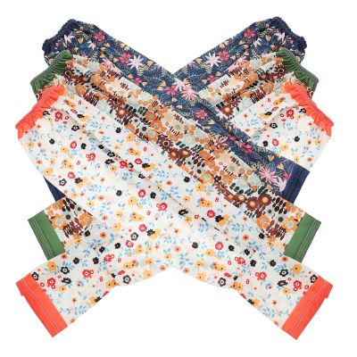 FELTECHELECTR 3 Pairs UV Arm Sleeves for Women, Comfortable Polyester Gardening Arm Covers with Wear-resistant Fabric, Stylish Patterns for Outdoor Work and Summer Sun Protection