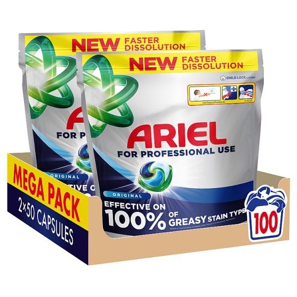 Ariel Professional Liquid Pod Colour - 50 Pods (Pack 2)