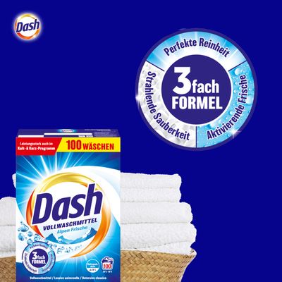Dash Alpen Fresh Heavy Duty Detergent 5.0 kg 100 Washing Loads
