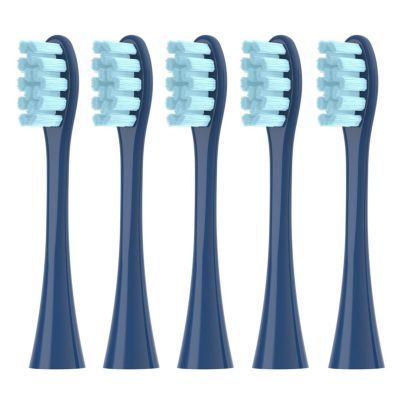 5pcs Replacement Brush HeadsCompatible For Oclean Toothbrush Heads For X Pro Digital, Lite, X10, Ultra, Air2, F1(5 blue)