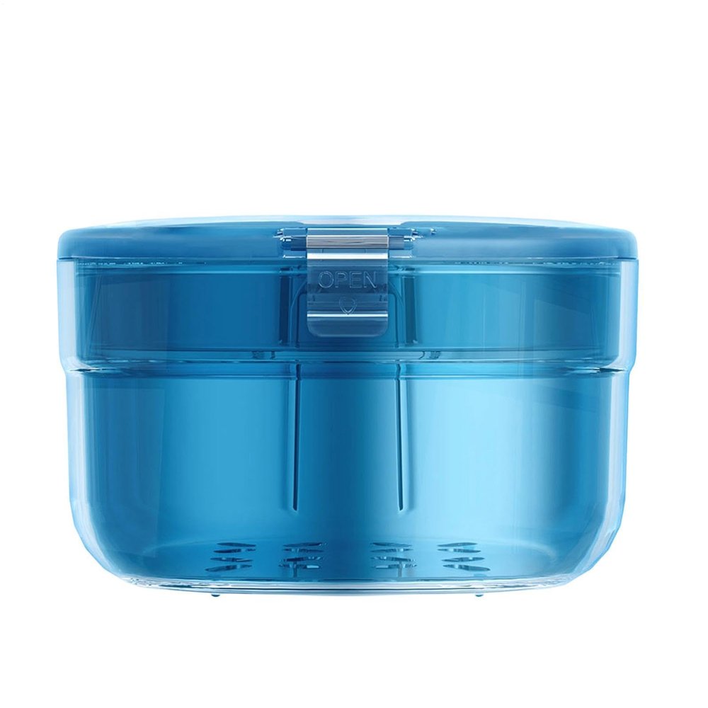 Denture Bath Case - 8.5 * 9.5 * 5.5cm Soaking Leak Proof Soaking Holder Container | Convenient Tooth Box Storage | Mouth Guard Case | for Cleaning Rinsing Travel Bathroom Man Woman Adults Children