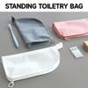 2Pcs Standing Toiletry Bag,Portable Lightweight Travel Toothbrush Storage Pouch Stand Up Organizers,Waterproof Toiletry Organizers with Toothbrush Holder,Travelbag for Vacation Holiday Road Trip view 2