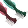 Artibetter Denture Cleaning Brush Set 2Pcs Hard Bristle Double-Sided Toothbrush for Elderly Oral Device Cleaning Plaque Removal Tool for False Teeth view 3