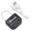 BildeeMait USB Rechargeable Time Lock with Adjustable Countdown up to 99 Hours, Multifunctional ABS and Steel Wire Padlock for Habit Control and Restriction Devices, Black view 2