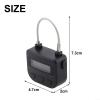 BildeeMait USB Rechargeable Time Lock with Adjustable Countdown up to 99 Hours, Multifunctional ABS and Steel Wire Padlock for Habit Control and Restriction Devices, Black view 4