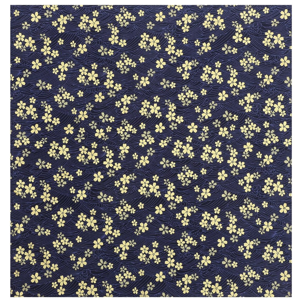 EXAOMBLE Japanese Style Wrapping Cloth for Lunch Box with Beautiful Patterns, Blue Fabric Handkerchief Made of Cloth, Easy to Wash and Long Time Use, for Outdoor Meals Or Wrapping