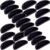 GALPADA 20 Pairs of Black Silicone Nose Pads for Glasses, Soft Non-Slip Eyeglasses Nose Pads with Height Increase Feature, Suitable for Flat Optical Frames view 1