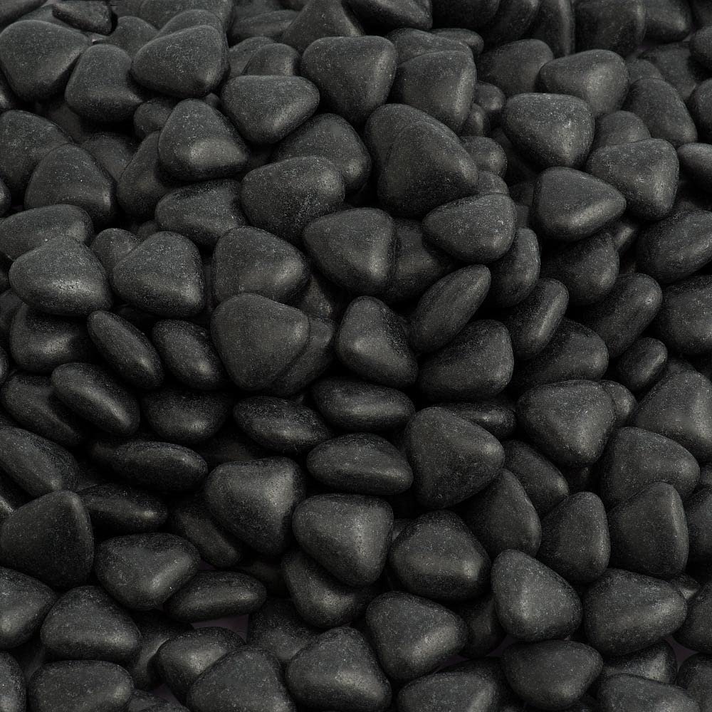 Italian Options Mini Heart Chocolate Dragees, Small Heart Chocolates, Sweets, Candy for Wedding Favours, Baby Showers, Christenings, Valentines, Gifts and Party Bags, 1 Kg, 1.5 cm Pieces, Black