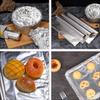 KICHOUSE 4 Rolls Aluminum Foil Sheet Kitchen Wrap 30cm X for Barbecue and Baking Silver Aluminium Foil Prevents Food Sticking Controls Oil for Food Trucks and Delis view 4
