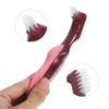 TOKIDNY 2pcs Denture Brushes Denture Toothbrush Double Sided Travel Cleaning Care Tool for Braces Toothbrushes view 4
