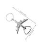 Zerodeko 4Pcs Metal Airplane Bottle Opener Keychain Travel Beer Can Opener Aviation Design for Pilot and Aircraft Events view 2