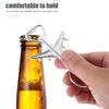 Zerodeko 4Pcs Metal Airplane Bottle Opener Keychain Travel Beer Can Opener Aviation Design for Pilot and Aircraft Events view 3