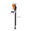 Folding Forearm Crutches 3 Angle Adjustable Aluminium Black view 2