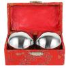 AMUSLESUR Metal Hand Exercise Balls for Training and Stress Relief for Massage and Rolling in Hand view 1