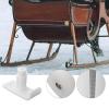 CORHAD 4pcs Walker Skis Anti-Slip Skid Protection Plastic Glides Accessories for Elderly Walkers Suitable for Hiking and Trekking view 4