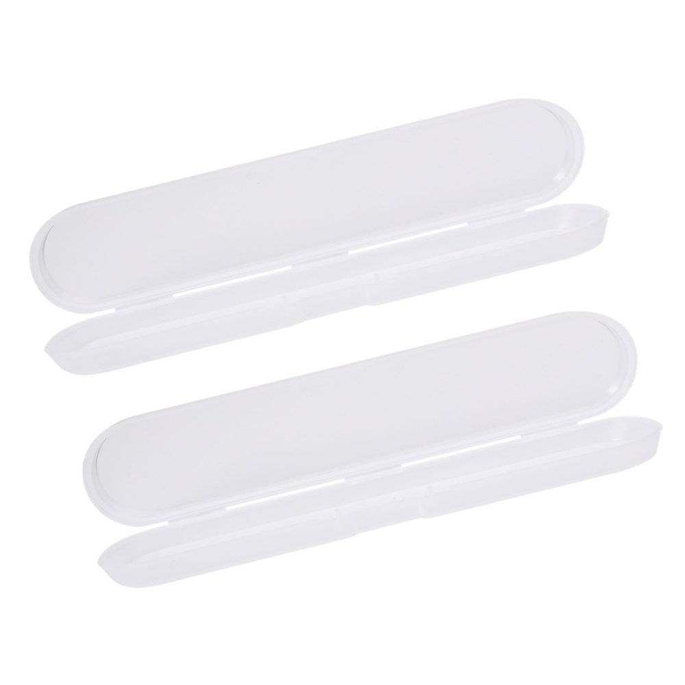 GALPADA 2pcs Small Plastic Thermometer Storage Boxes with Lid, Digital Thermometer Carrying Case for Home Use, Sturdy and Lightweight Temperature Measurement Tool Holder