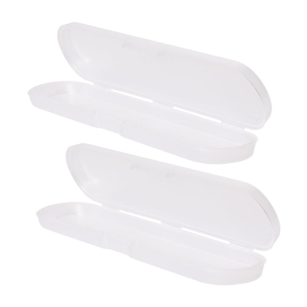 MAGICLULU 2pcs Plastic Thermometer Storage Box Small White Thermometer Travel Case with Good Workmanship for Organizing and Carrying Your Digital
