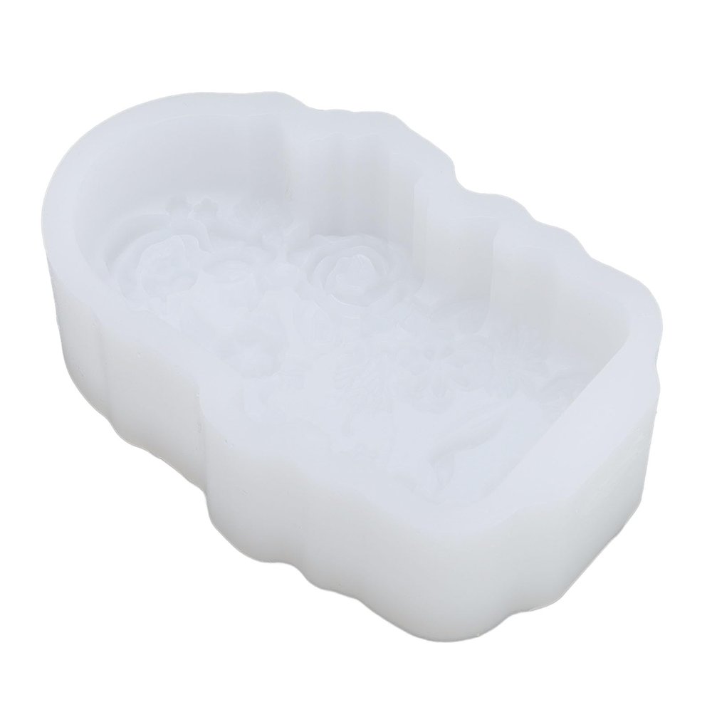 Food Grade Silicone Model with Flower Pattern, Safe Ice Pop Cream for Home and Travel - Flexible Design, Easy Release, Creative Frozen Treats