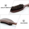 Abaodam Portable Beard Brush with Timber Handle for Hair and Beard Grooming Sweeping Broken Hair for Salon view 3