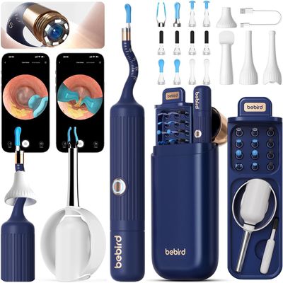 Ear Wax Removal Kit,Ear Cleaner with Camera &Light, 1920P HD Ear Wax Removal Tool, Visual Ear Camera Otoscope for Adults & Kids, Compatible with iPhone Android iPad,Includes Case & 2-Y Warranty
